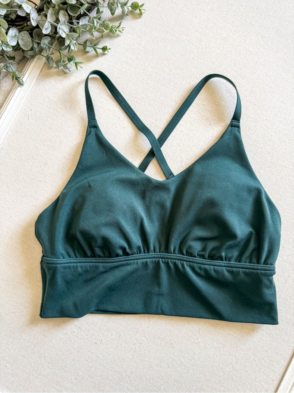Aerie Offline Green Medium Support Sports Bra Size Small